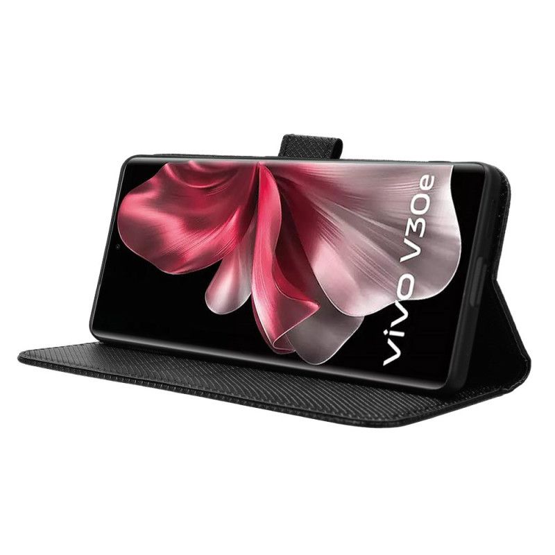 Etui Folio Vivo V40 Lite 5g Tekstura Diamentów