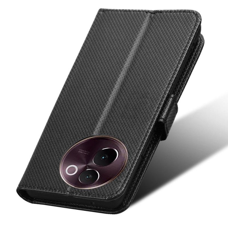 Etui Folio Vivo V40 Lite 5g Tekstura Diamentów