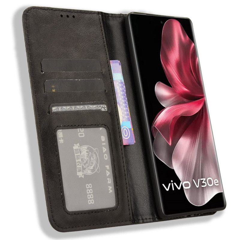 Flip Kotelot Do Vivo V40 Lite 5g Ramka W Stylu Vintage