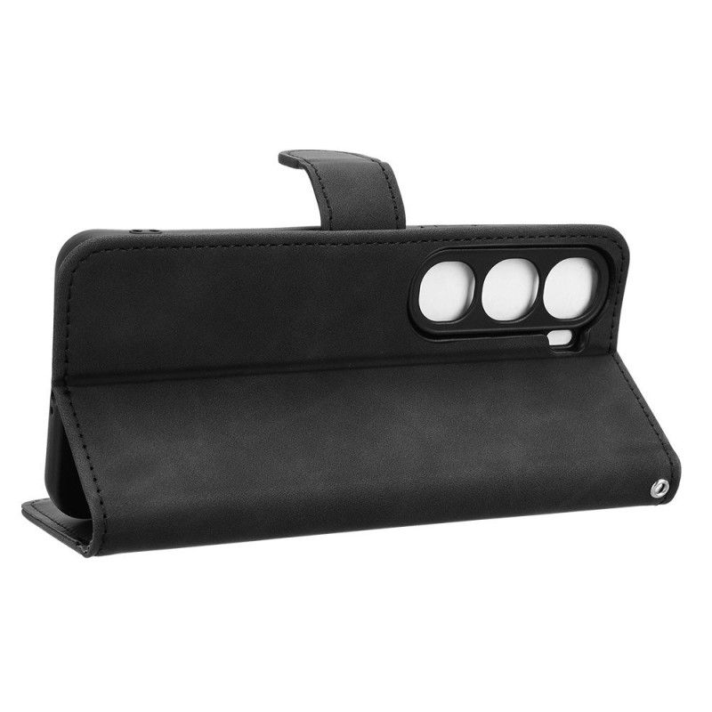 Skórzany Futerał Vivo V40 Lite 5g Etui Na Telefon Efekt Zamszu