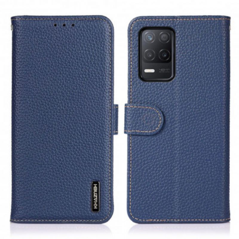 Etui Folio Do Realme 8 5g Litchi Khazneh Skóra