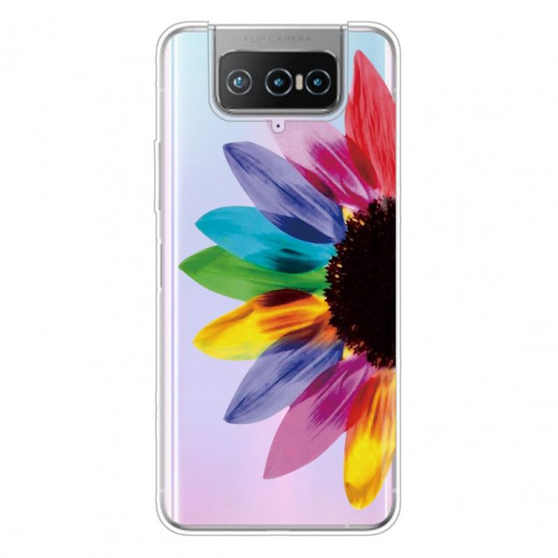 Etui Asus Zenfone 7 / 7 Pro Kolorowy Kwiat Etui Ochronne