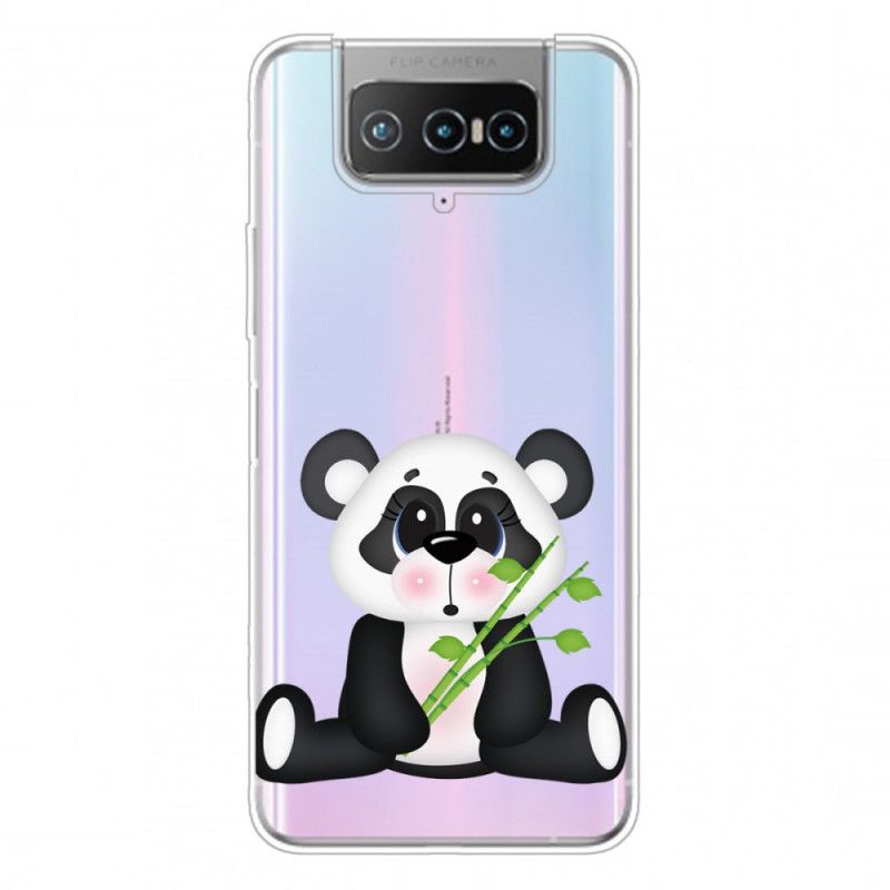 Etui Asus Zenfone 7 / 7 Pro Przezroczysta Smutna Panda