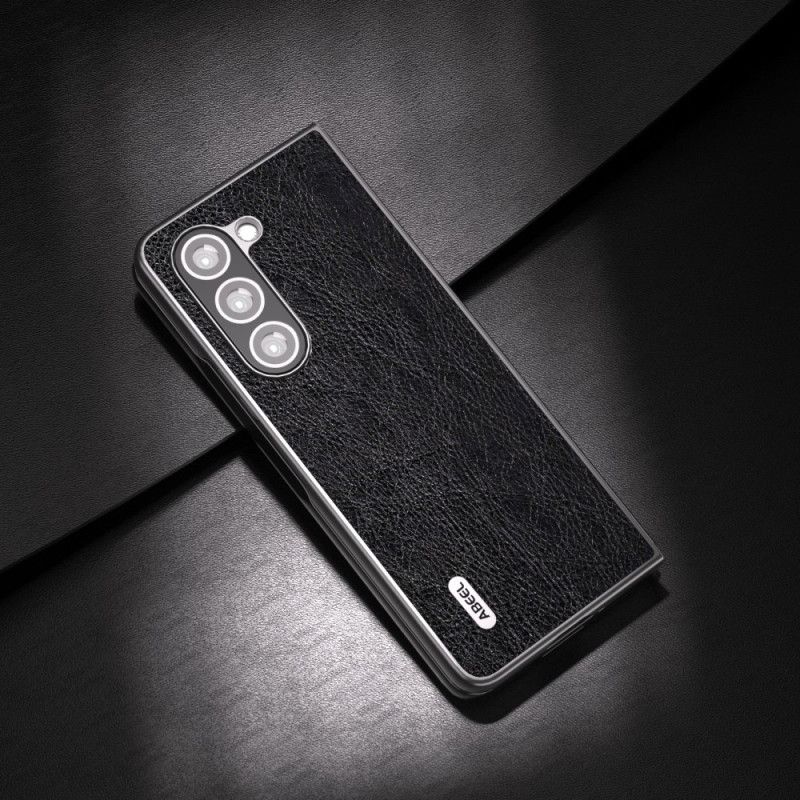 Etui Do Samsung Galaxy Z Fold 5 Liczi Ze Sztucznej Skóry Abeel
