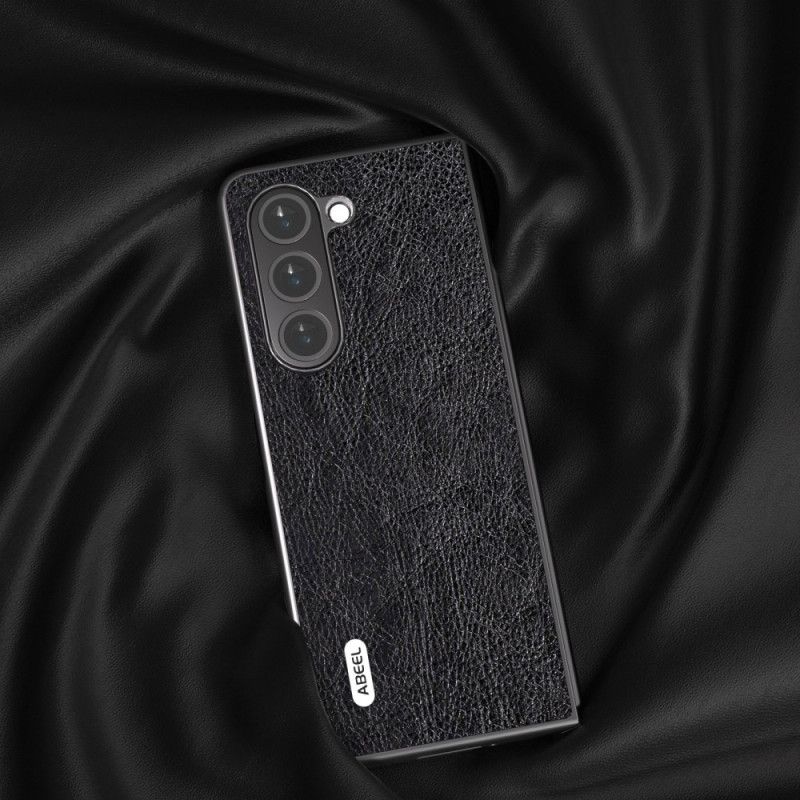 Etui Do Samsung Galaxy Z Fold 5 Liczi Ze Sztucznej Skóry Abeel
