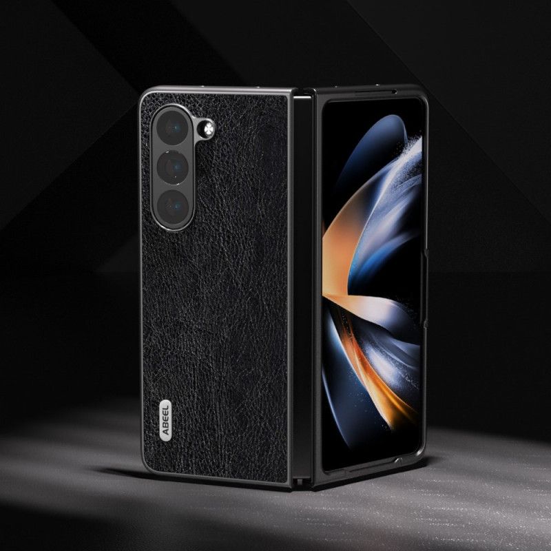 Etui Do Samsung Galaxy Z Fold 5 Liczi Ze Sztucznej Skóry Abeel
