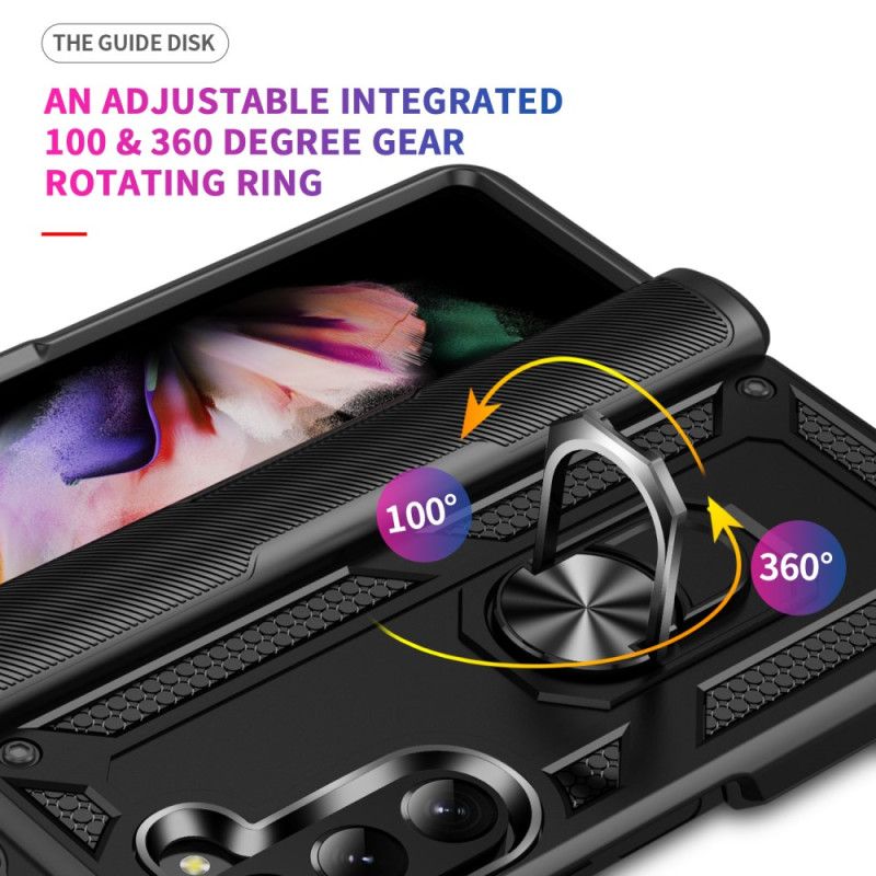 Etui Do Samsung Galaxy Z Fold 5 Metalowy Pierścień