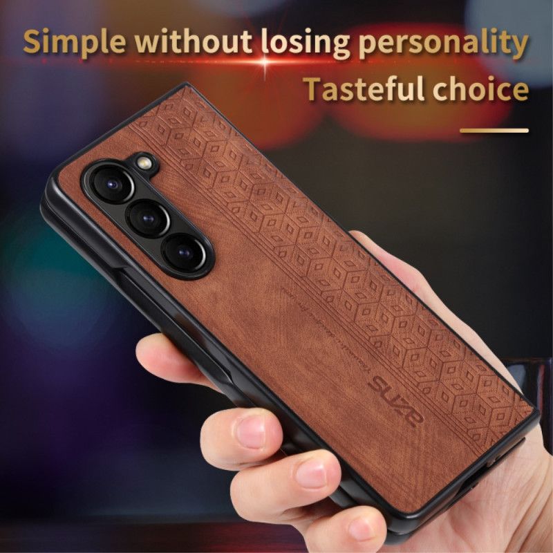 Etui Do Samsung Galaxy Z Fold 5 Sztuczna Skóra Azns
