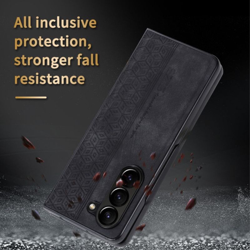 Etui Do Samsung Galaxy Z Fold 5 Sztuczna Skóra Azns