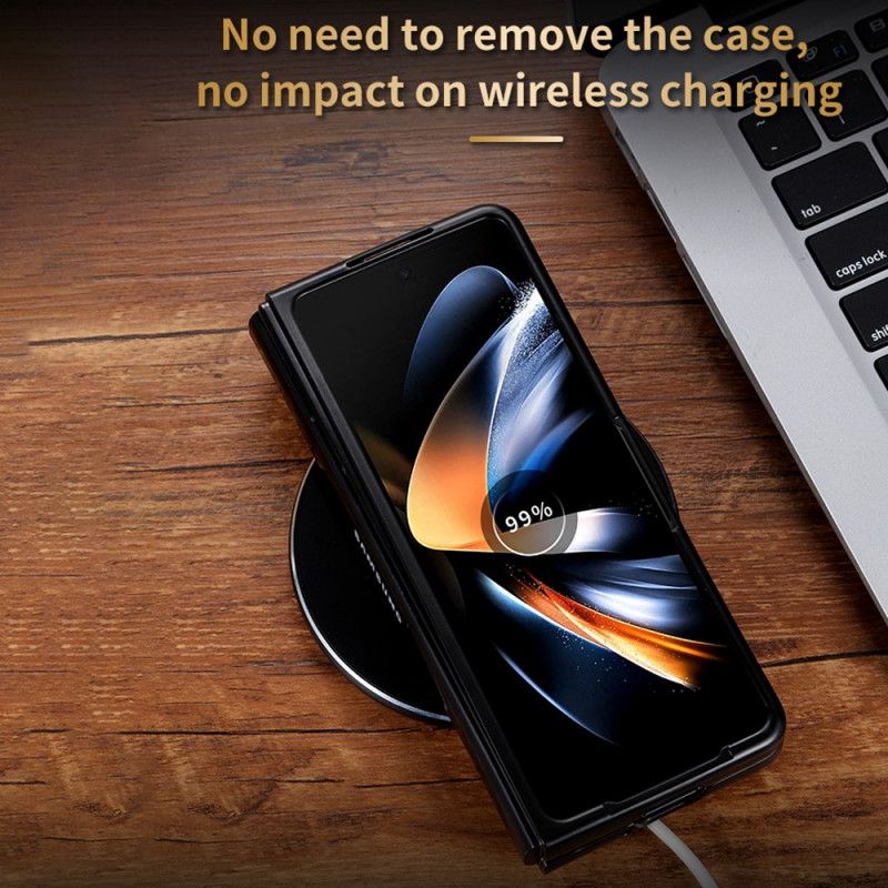 Etui Do Samsung Galaxy Z Fold 5 Sztuczna Skóra Azns