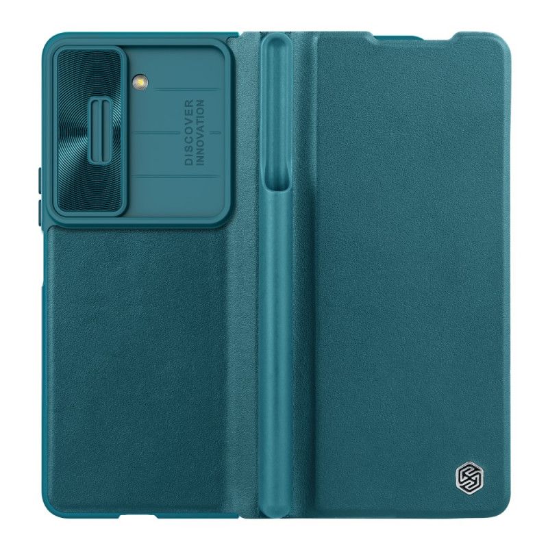 Etui Folio Do Samsung Galaxy Z Fold 5 Imitacja Skóry Nillkin