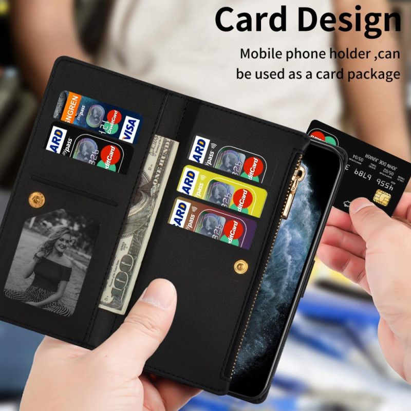 Etui Folio Samsung Galaxy Z Fold 5 Portfel Z Cekinami Etui Ochronne