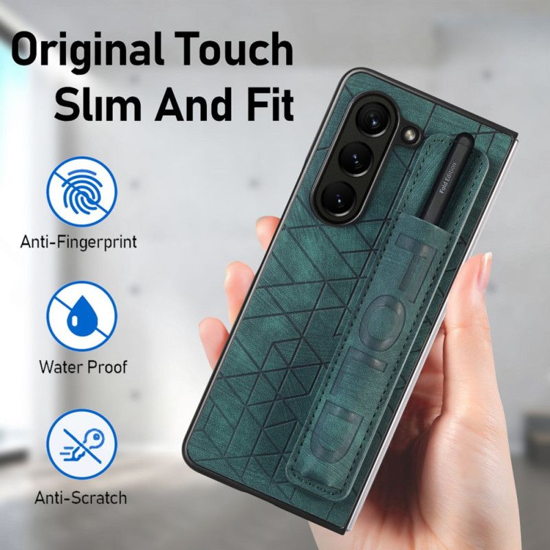 Etui Samsung Galaxy Z Fold 5 Uchwyt Na Rysik Z Paskiem Etui Ochronne