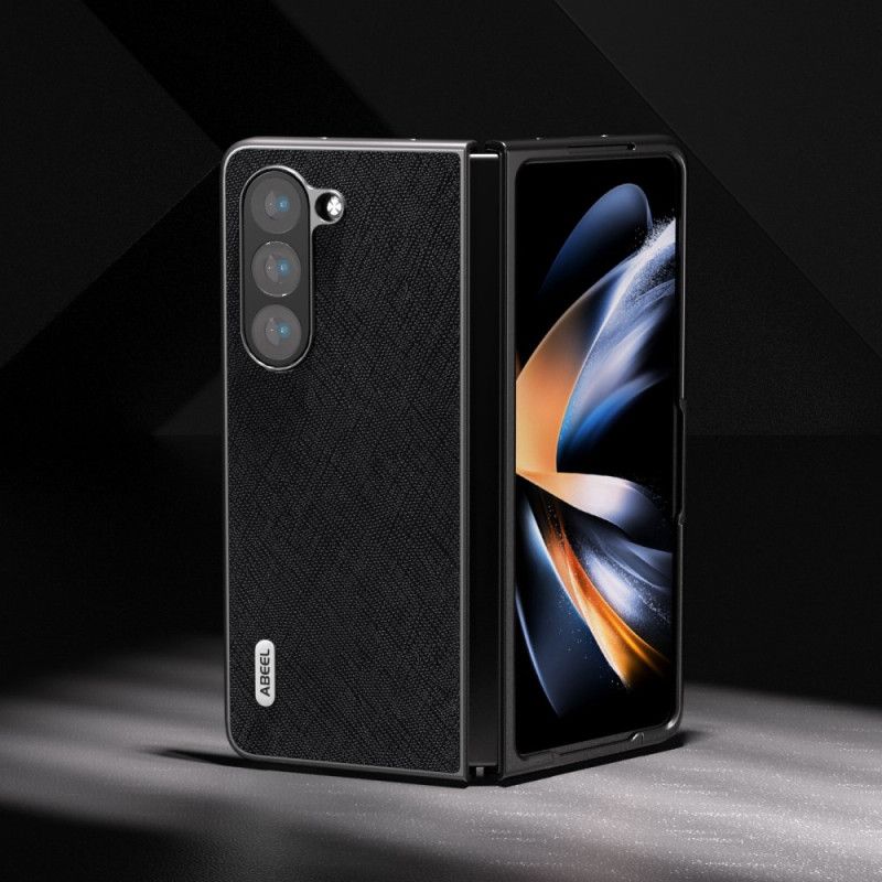 Futerały Samsung Galaxy Z Fold 5 Etui Na Telefon Prawdziwa Tkana Skóra Abeel