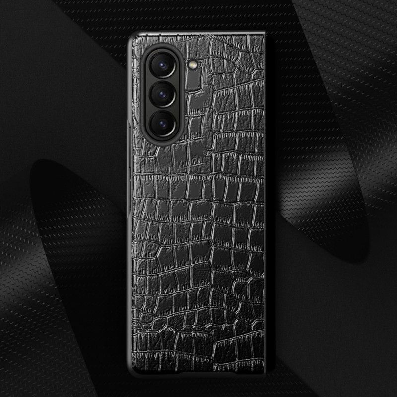 Futerały Samsung Galaxy Z Fold 5 Etui Na Telefon Styl Skóry Krokodyla