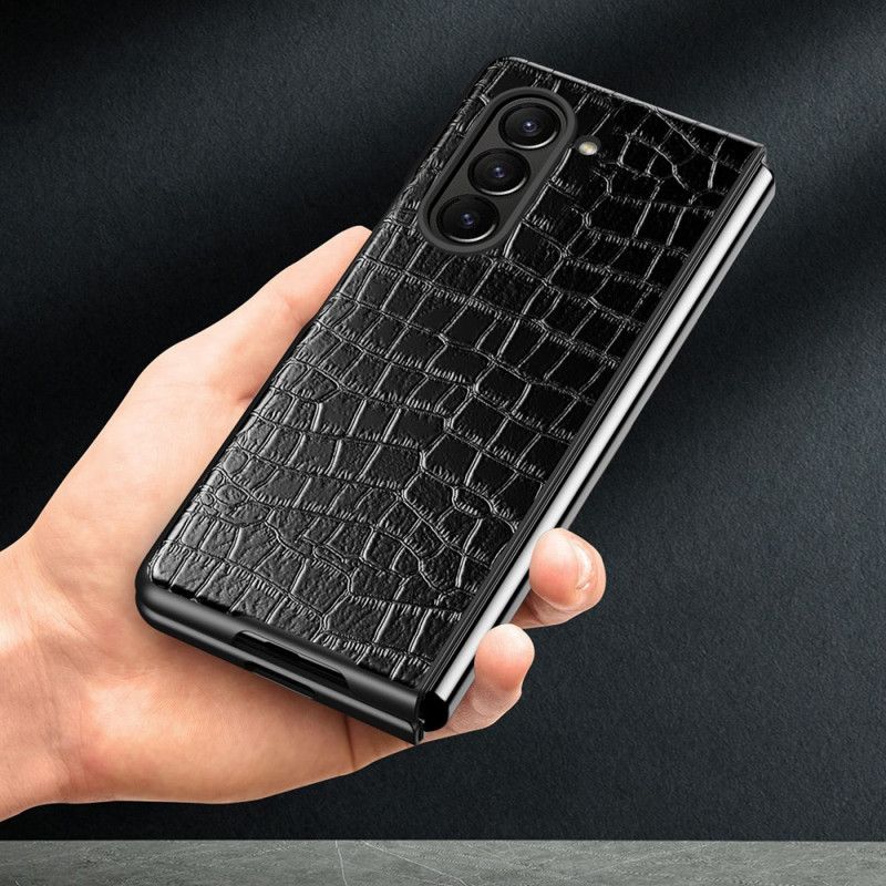 Futerały Samsung Galaxy Z Fold 5 Etui Na Telefon Styl Skóry Krokodyla