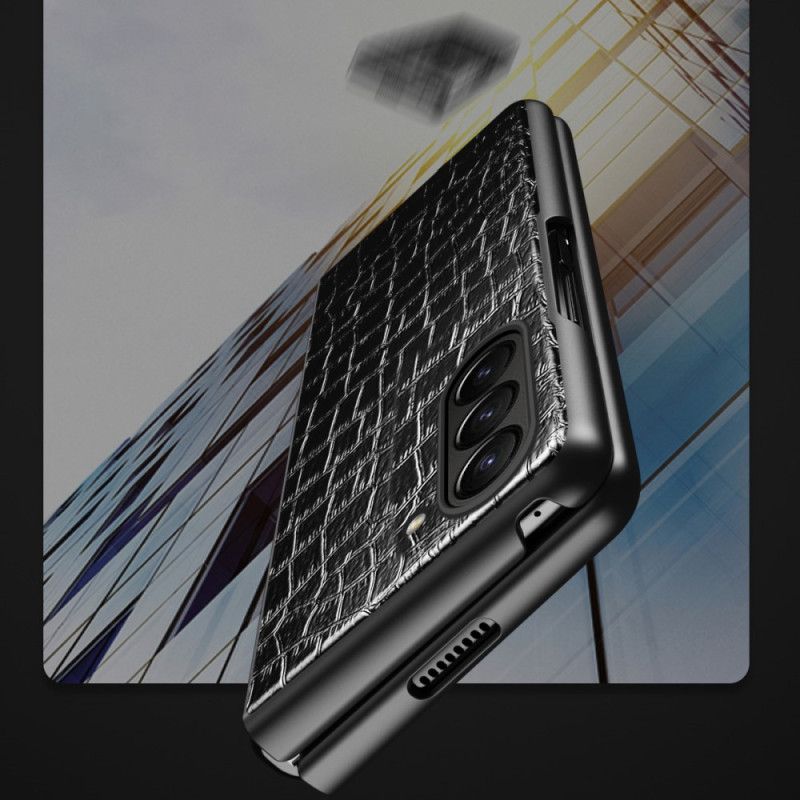 Futerały Samsung Galaxy Z Fold 5 Etui Na Telefon Styl Skóry Krokodyla