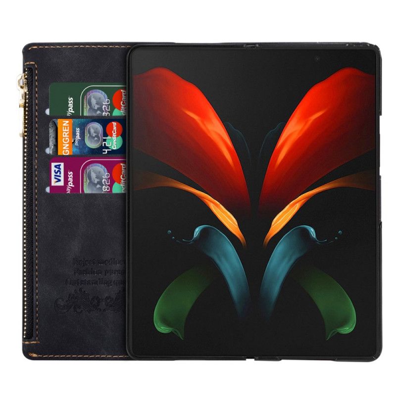Obudowa Samsung Galaxy Z Fold 5 Etui Na Telefon Portmonetka Na Monety Z Paskiem