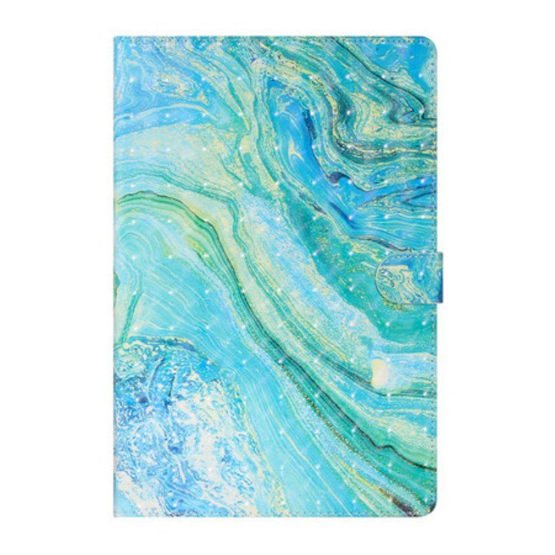 Etui Folio do Samsung Galaxy Tab S8 Plus / Tab S7 Plus Zielona Fala