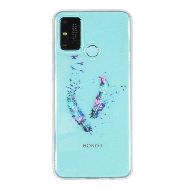 Etui Honor 9A Przezroczyste Pióra