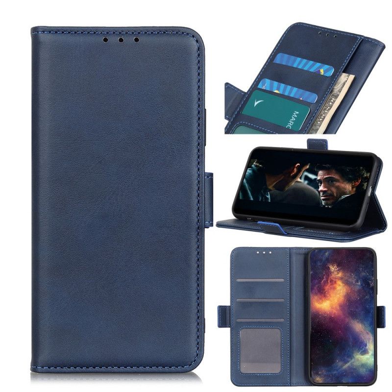 Etui Folio Xiaomi Redmi 9C Czerwony Czarny Podwójna Klapa Etui Ochronne