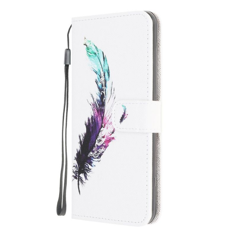 Etui Folio Xiaomi Redmi 9C Pióro Ze Stringami Etui Ochronne