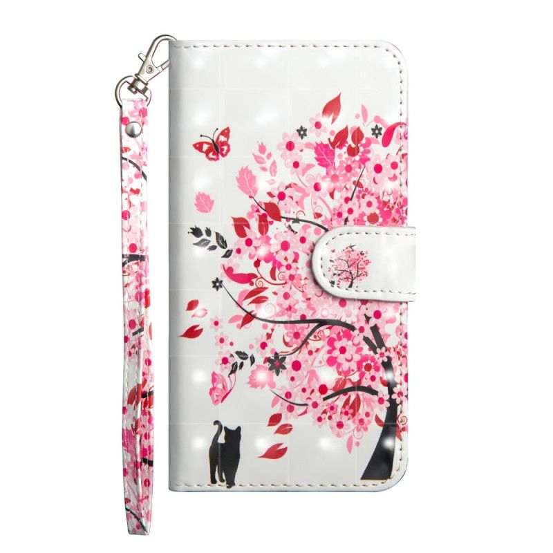 Etui Folio Xiaomi Redmi 9C Różowe Drzewo