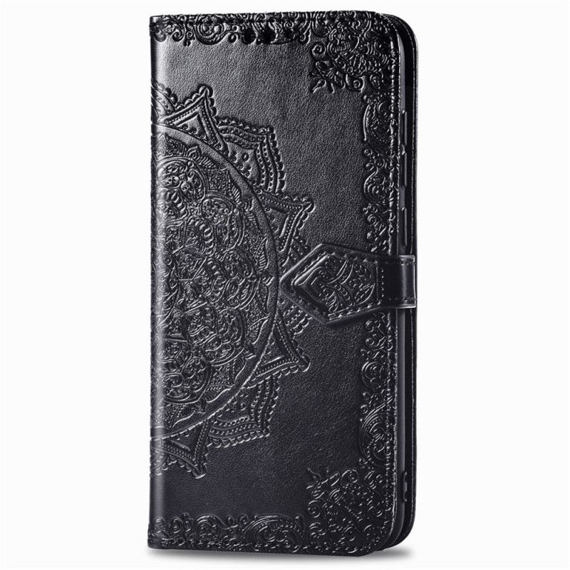 Etui Folio Xiaomi Redmi 9C Szary Czarny Mandala W Średnim Wieku