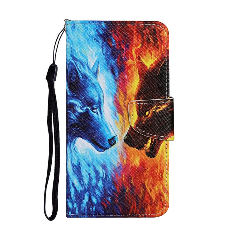 Etui Folio Xiaomi Redmi 9C Wilk Lodu I Ognia Etui Ochronne