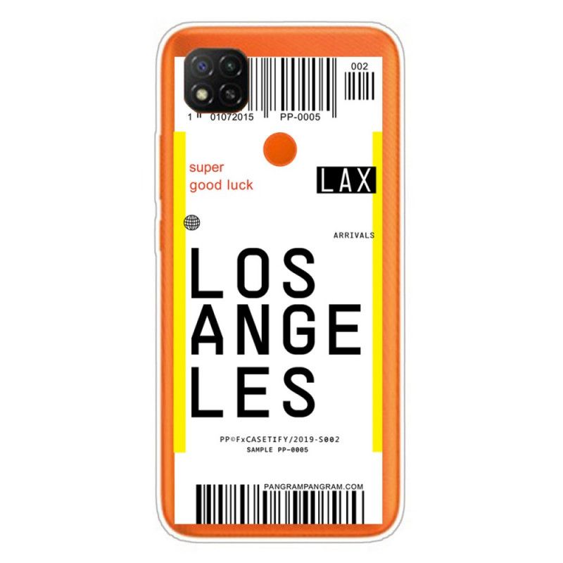 Etui Xiaomi Redmi 9C Karta Pokładowa Do Los Angeles Etui Ochronne