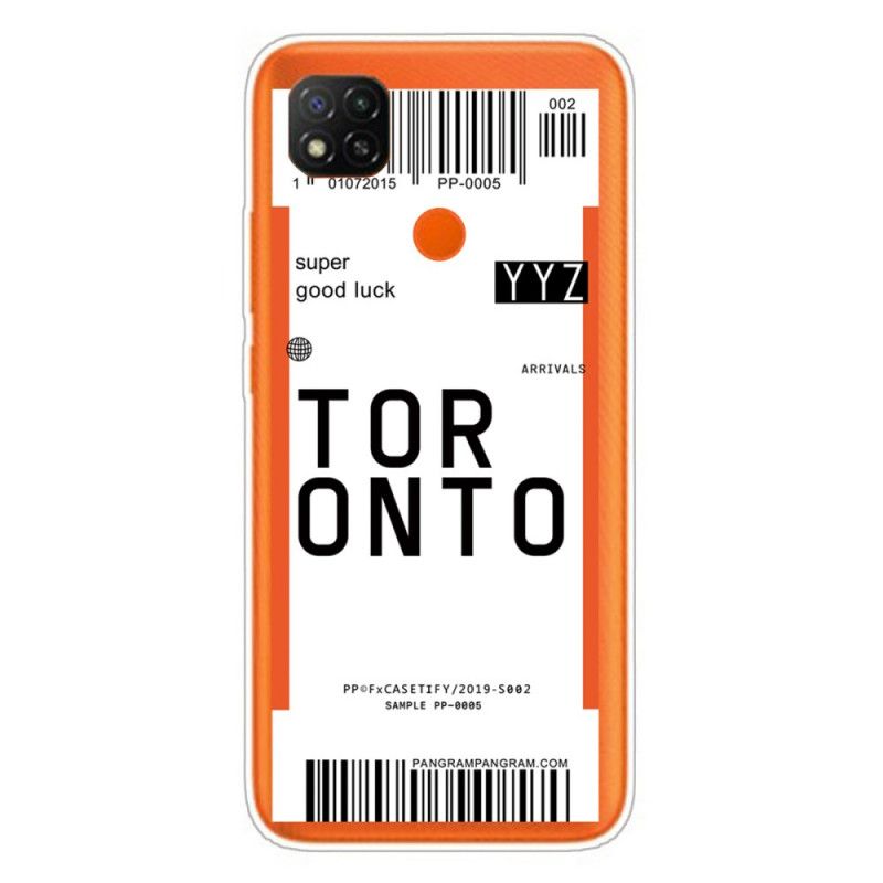 Etui Xiaomi Redmi 9C Karta Pokładowa Do Toronto