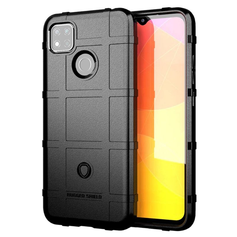 Etui Xiaomi Redmi 9C Szary Czarny Wytrzymała Tarcza