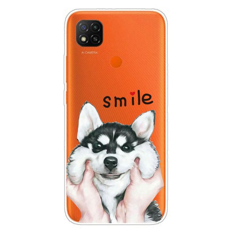 Etui Xiaomi Redmi 9C Uśmiechnięty Pies