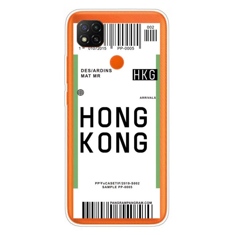 Futerały Xiaomi Redmi 9C Etui na Telefon Karta Pokładowa Do Hongkongu