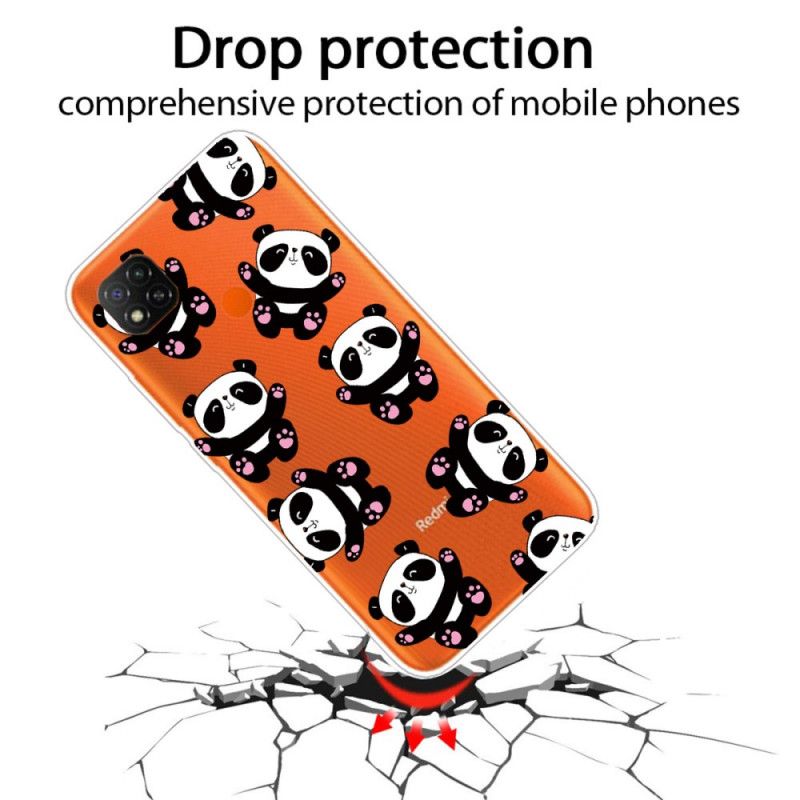 Futerały Xiaomi Redmi 9C Etui na Telefon Najlepsze Zabawne Pandy