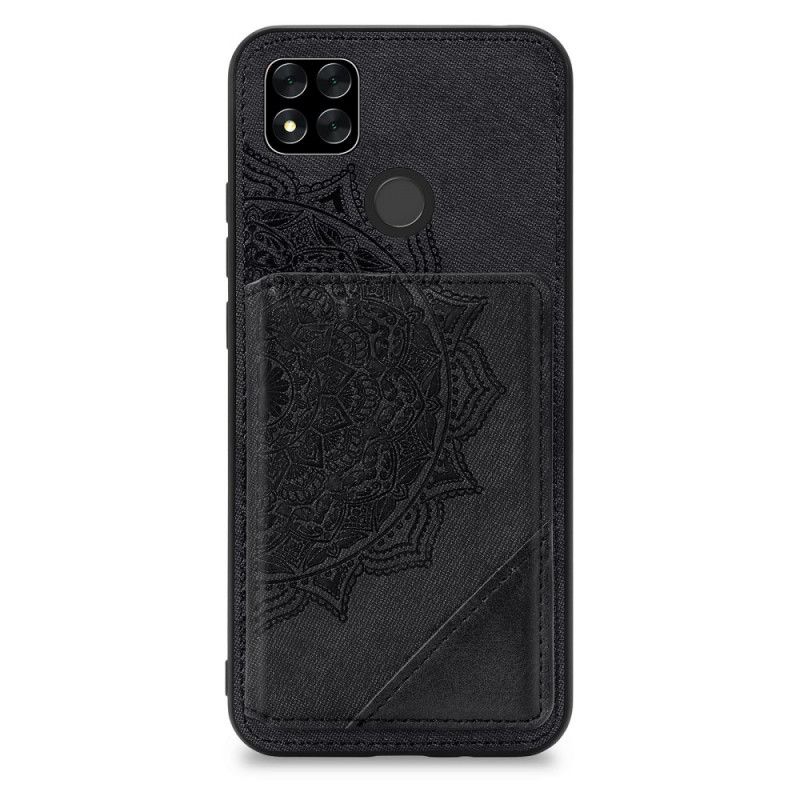 Futerały Xiaomi Redmi 9C Szary Czarny Etui na Telefon Wielofunkcyjny Projekt Mandali