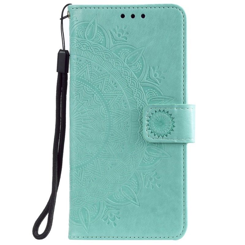 Etui Folio Xiaomi Redmi Note 7 Magenta Szary Mandala Słońca Etui Ochronne