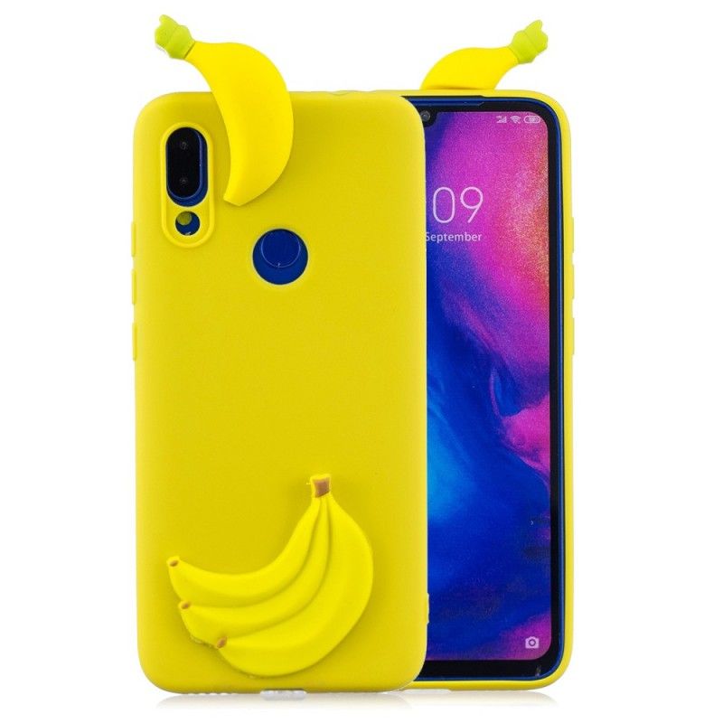 Etui Xiaomi Redmi Note 7 3D Banan Etui Ochronne