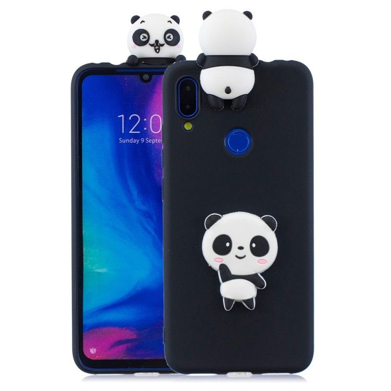 Etui Xiaomi Redmi Note 7 Biały Czarny 3D Moja Panda