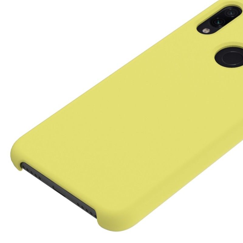 Etui Xiaomi Redmi Note 7 Biały Czarny Płyn Silikonowy Etui Ochronne