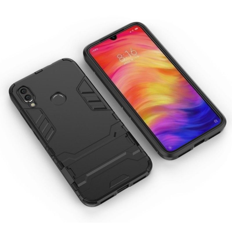 Etui Xiaomi Redmi Note 7 Czerwony Czarny Ultra Odporny