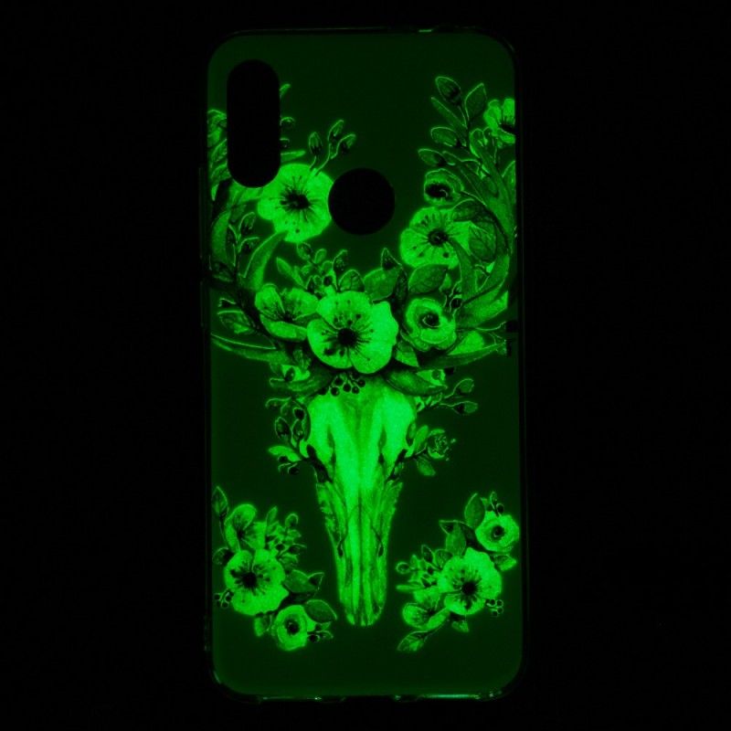 Etui Xiaomi Redmi Note 7 Fluorescencyjny Kwiecisty Łoś Etui Ochronne