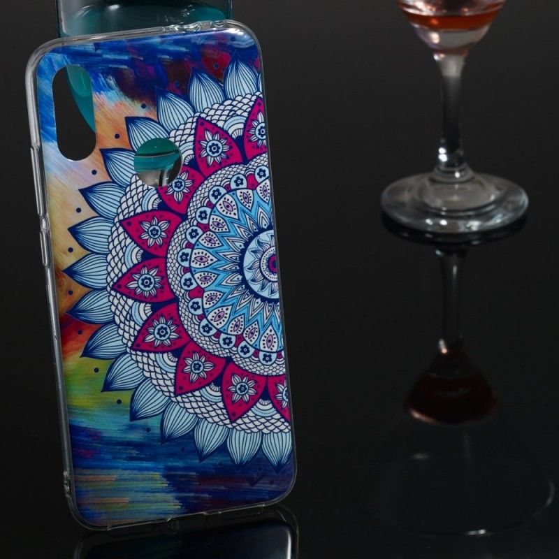 Etui Xiaomi Redmi Note 7 Mandala W Kolorze Fluorescencyjnym Etui Ochronne