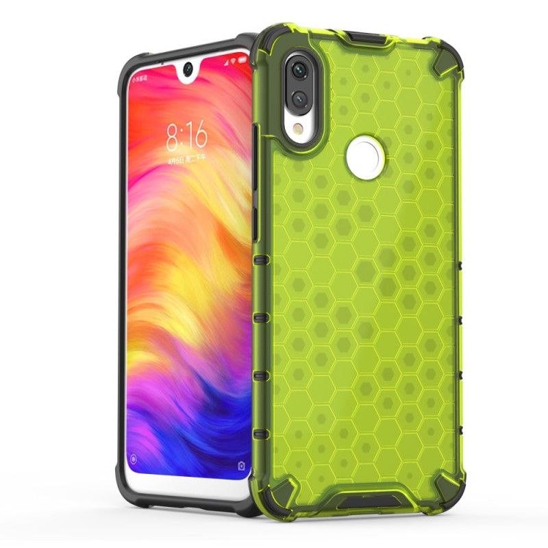 Etui Xiaomi Redmi Note 7 Szary Biały Styl Plastra Miodu