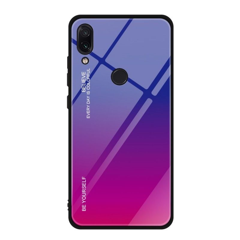 Etui Xiaomi Redmi Note 7 Złoty Ciemnoniebieski Kolor Ocynkowany