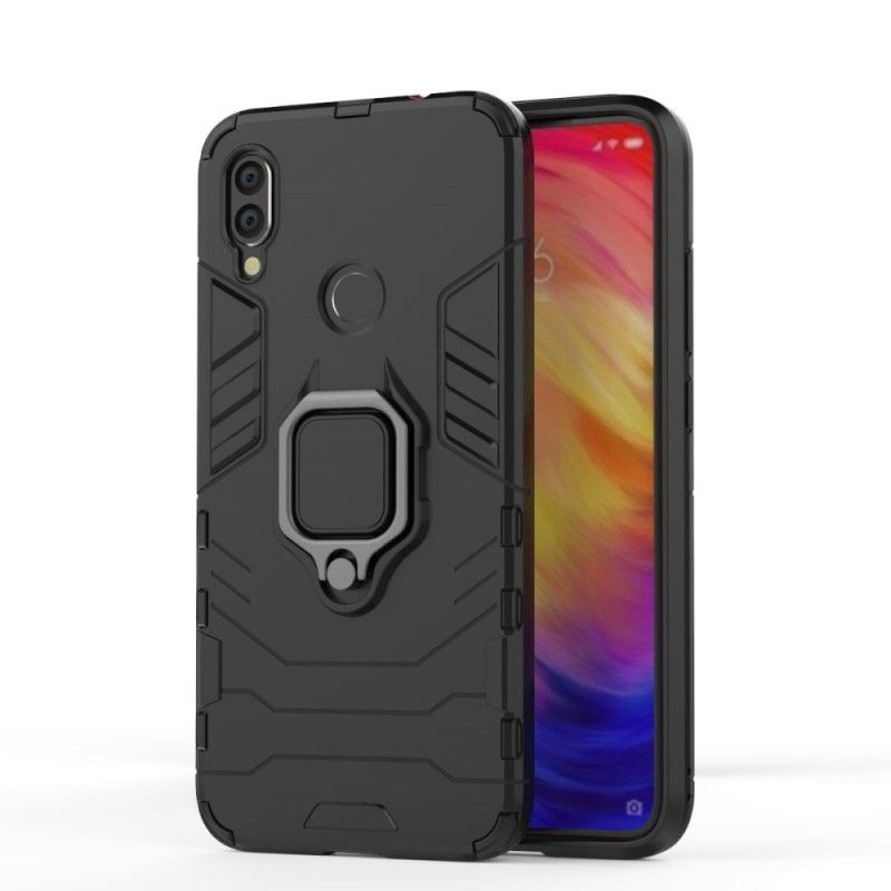 Futerały Xiaomi Redmi Note 7 Czerwony Czarny Pierścień Oporowy