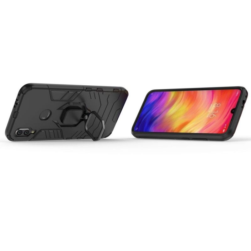 Futerały Xiaomi Redmi Note 7 Czerwony Czarny Pierścień Oporowy