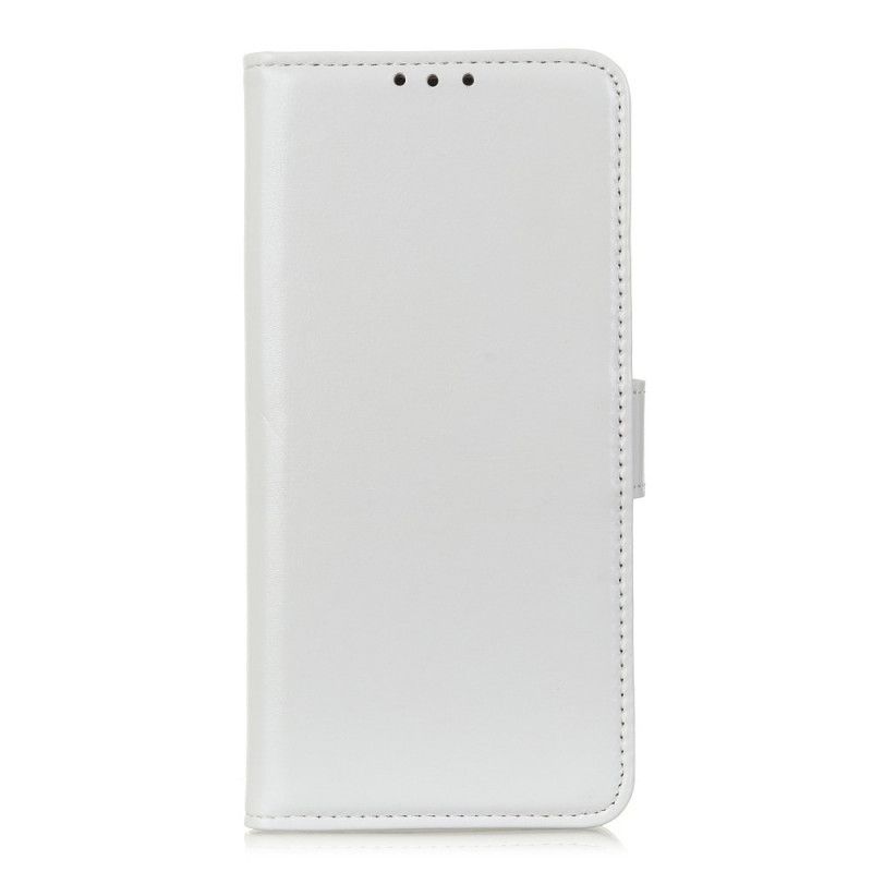 Etui Folio iPhone 11 Pro Max Biały Czarny Modny Efekt Skóry