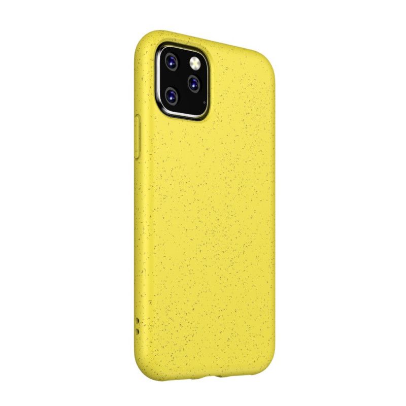 Etui iPhone 11 Pro Max Czerwony Czarny Konstrukcja Ze Słomy Pszenicznej