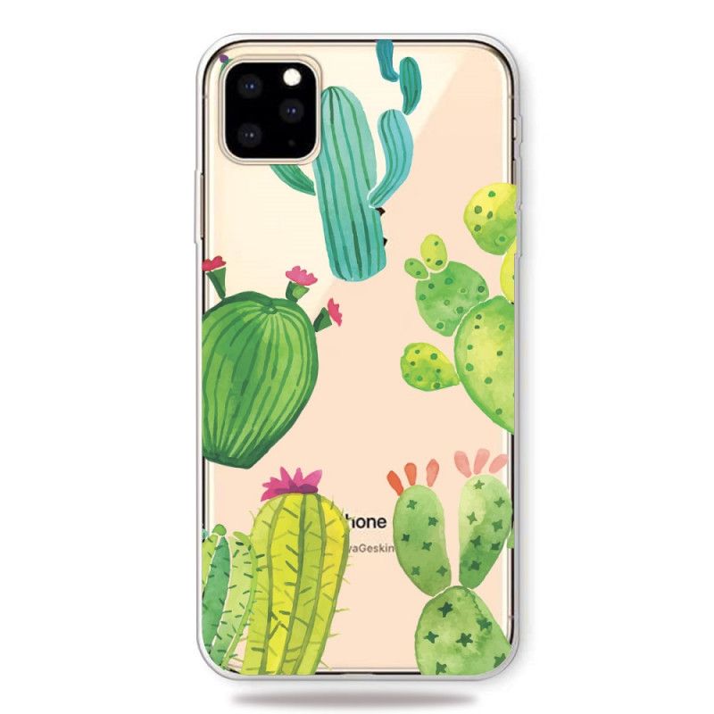 Etui iPhone 11 Pro Max Kaktus Akwarelowy